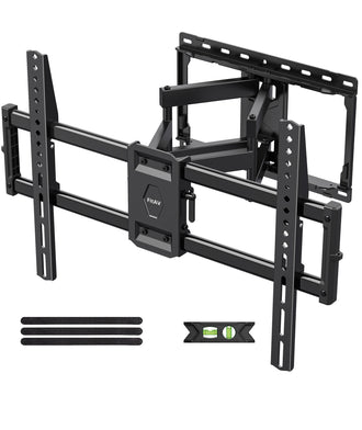Full Motion TV Wall Mount for Most 42-90 inch TV Mount Bracket Dual Swivel Articulating Tilt 6 Arms, Max 16